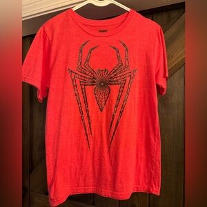 Marvel Red Spider Emblem Boys tee